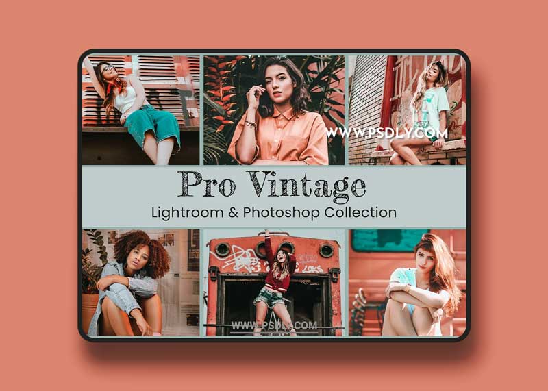 CreativeMarket - Vintage Lightroom Photoshop LUTs 6411158