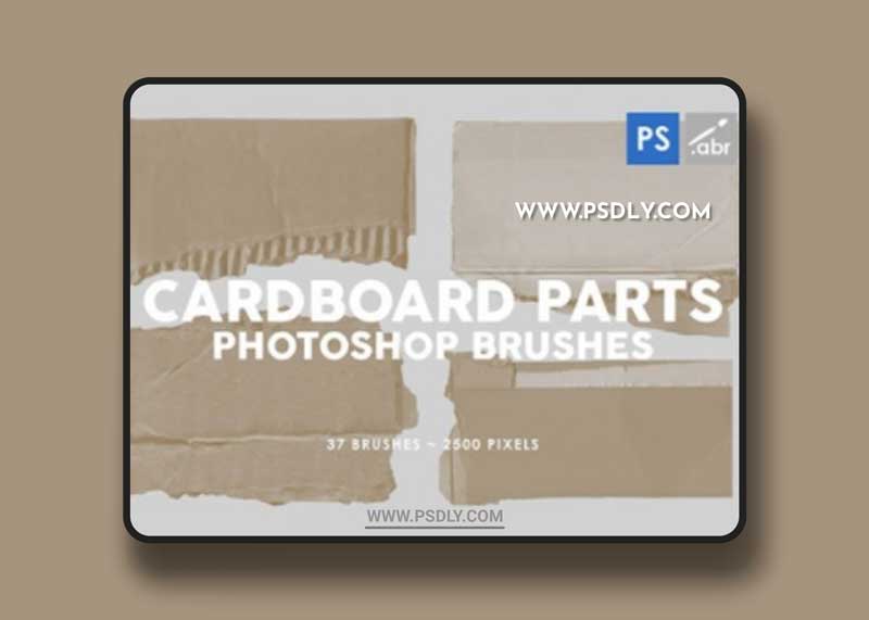 GraphicRiver - 37 Damaged Cardboard Parts Photoshop Stamp Brushes 29575867