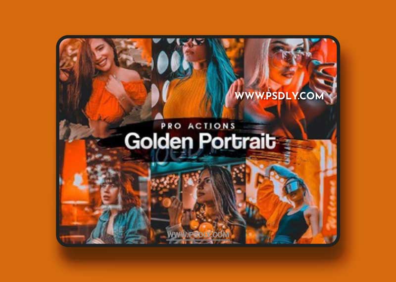 GraphicRiver - Golden Portrait Photoshop Actions 27660597