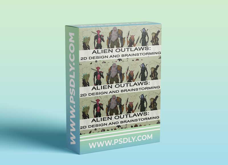 Gumroad - Alien Outlaws 2D Design and Brainstorming