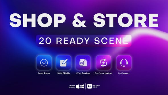 Videohive 20 Shop and Store Scenes 33552795