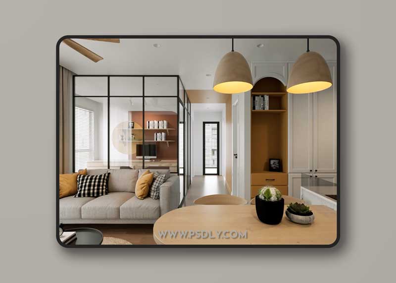 Interior Kitchen - Livingroom Scene By DucNguyen