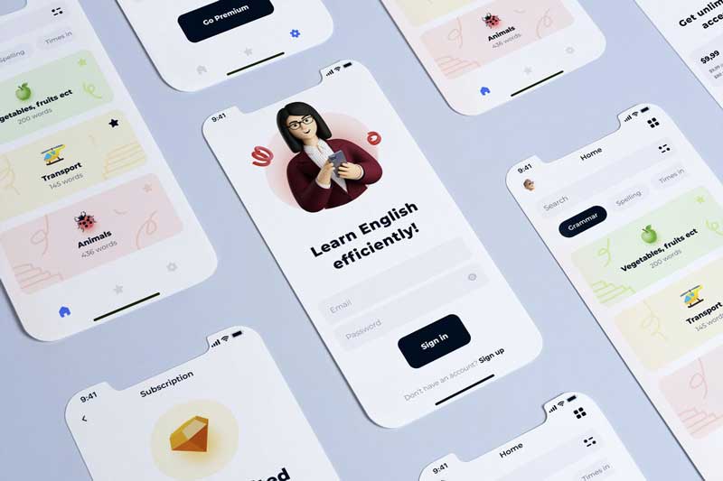 Iphone UI Mockup BEGCH58