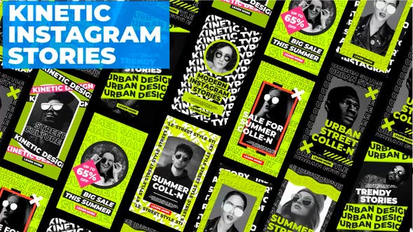 Videohive - Kinetic Instagram Stories V2 - 33350068