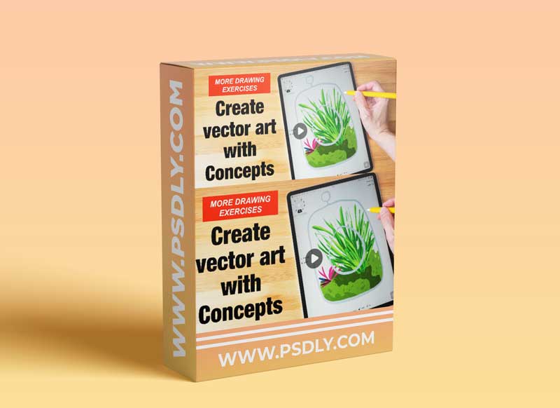 More Drawing Exercises with Concepts app: Create Vector Art with Ease