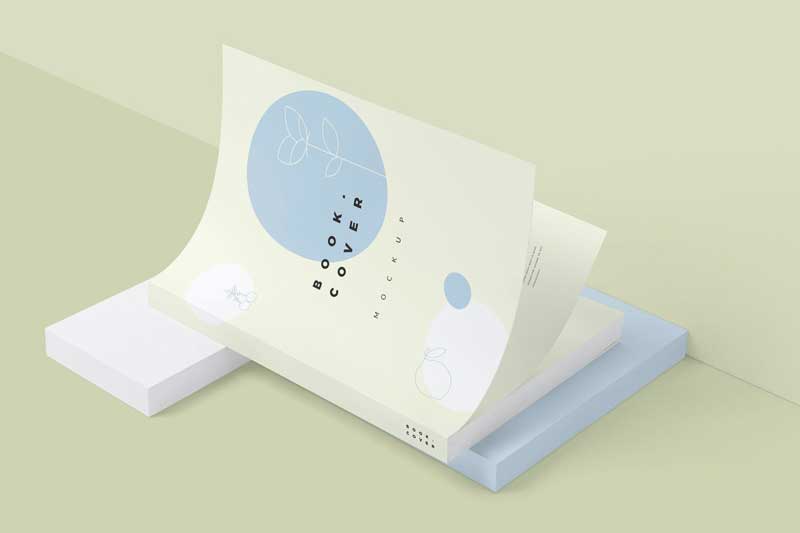 Novel Size Softcover Book Mockups WWR9DE6