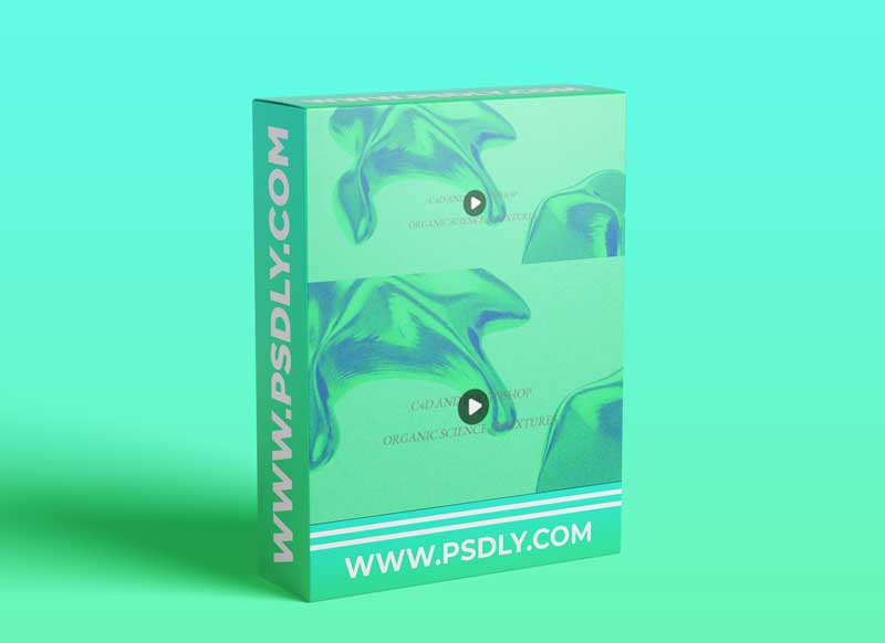 Organic Shape Poster C4D and Photoshop