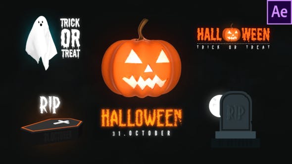 Videohive Halloween Spooky Titles 33590267