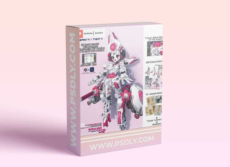 Patreon TERM 04 / TIER 4 : Gundam Geisha + Brush tutorial