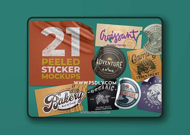 Peeled Sticker Mockup Vol 2 ULRRT5B