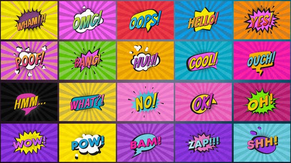 Videohive Comic Titles After Effects 33393938