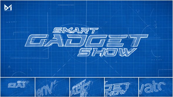 Videohive Blueprint Logo Reveal 33580134