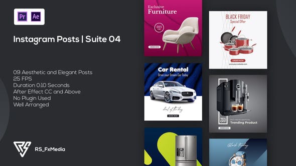 Videohive - Instagram Posts | Suite 04 | MOGRT - 33431265