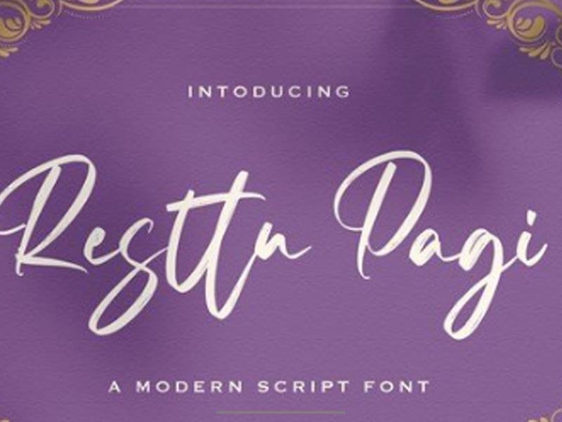 Resttu Pagi - Handwritten Font
