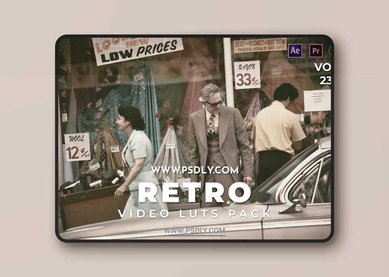 Retro Pack Video LUTs Vol.23 E6NAFWL
