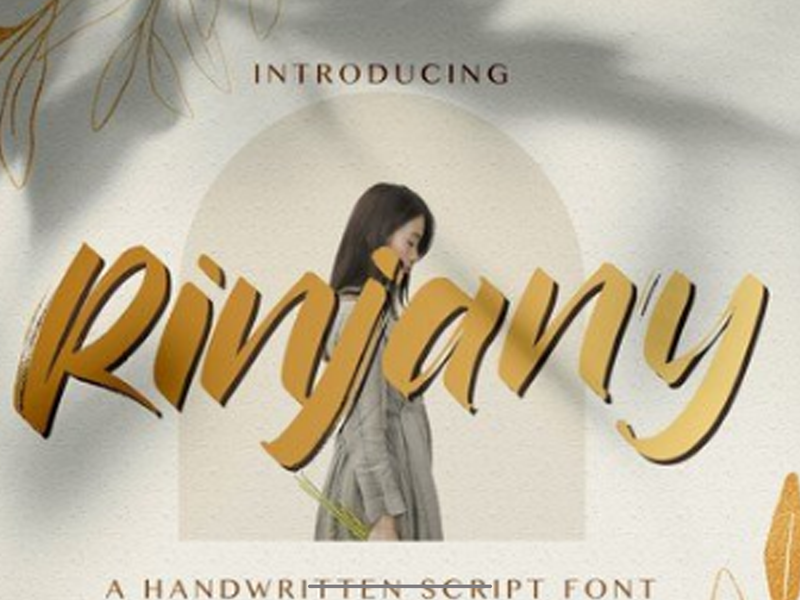 Rinjany - Textured Brush Font