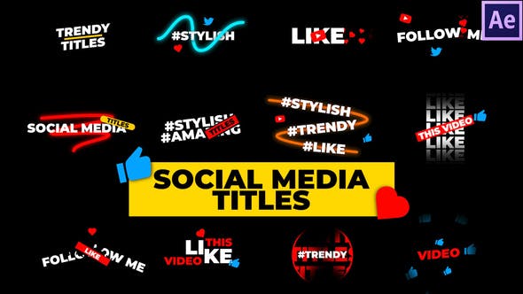 Videohive Social Media Titles 33561040