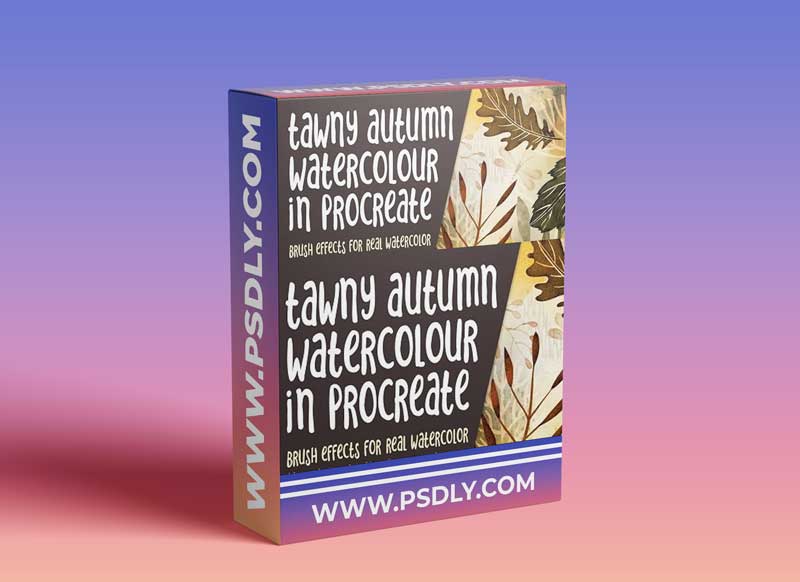 Tawny Autumn Watercolour in Procreate using Brushes w 20 Brushes & Instructions to Make a Fall Flag