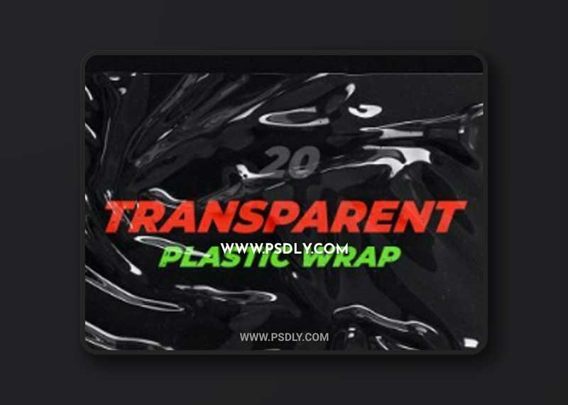 Transparent Plastic Wrap Texture Mock-Up