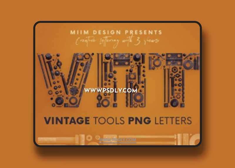 Vintage Tools - 3D Lettering