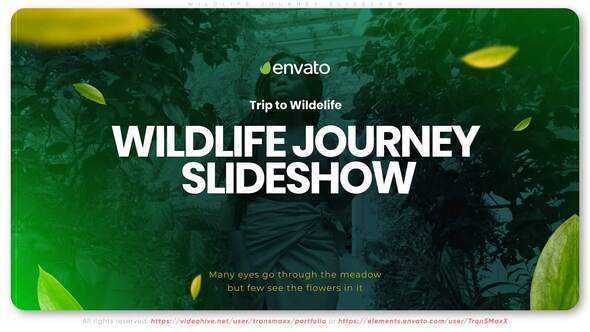 Videohive Wildlife Journey Slideshow 33481975