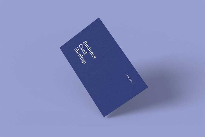 Floating Business Card Mockup UZ4UA77