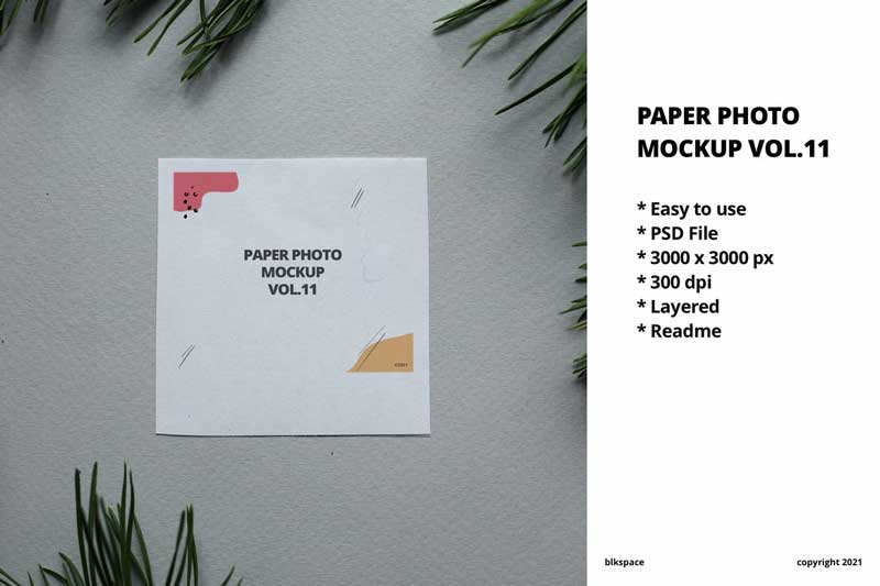 Paper Photo Mockup Vol.11 9HMMNVS