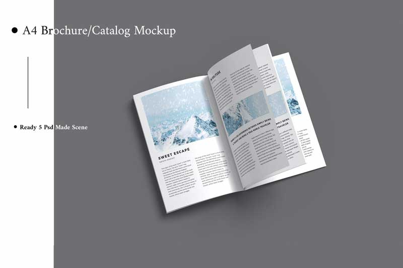 A4 Brochure Mockup V.4 HB258BG