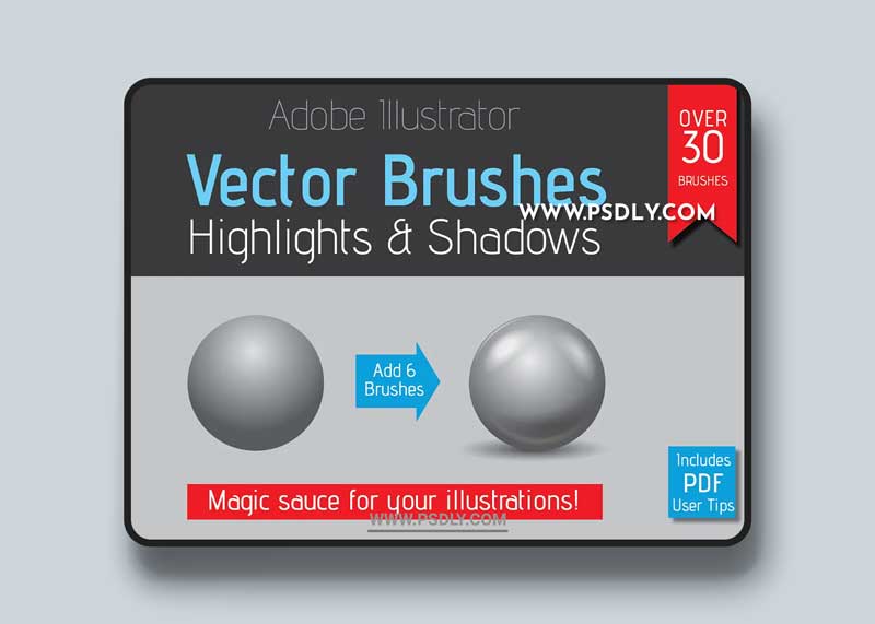 CreativeMarket - Highlight & Shadow Vector Brushes 2444406