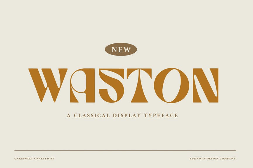 Waston - Retro Display Font