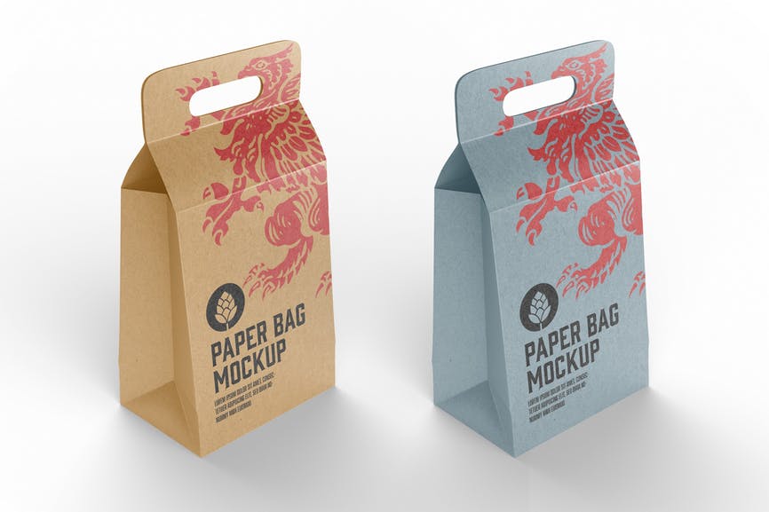 Kraft Paper Bag Mockup 6KBWS5S