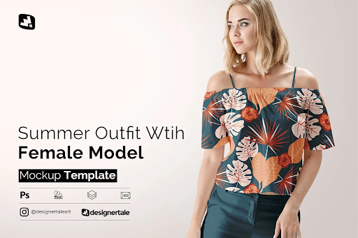 CreativeMarket - Female Summer Outfit Mockup 4971813