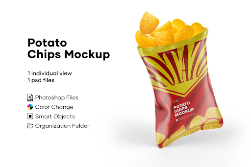 CreativeMarket - Potato Chips Mockup 5224073