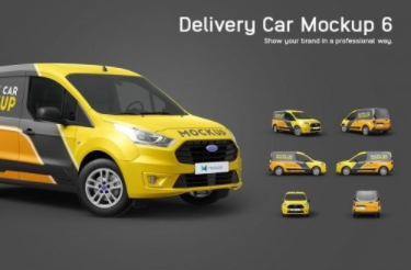 CreativeMarket - Delivery Car Mockup 6 5699688