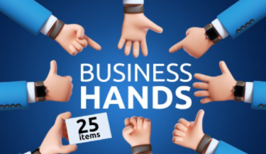 CreativeMarket - Business hands 5592384