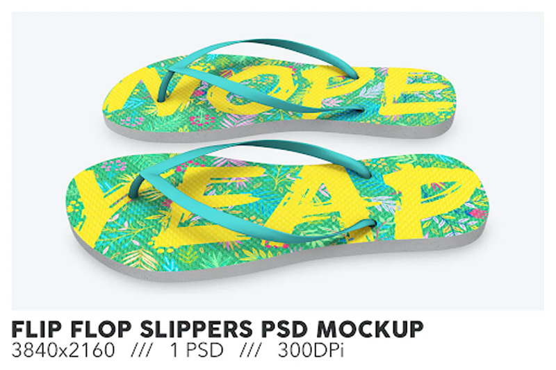 Flip Flop Slippers PSD Mockup 24WK6CY