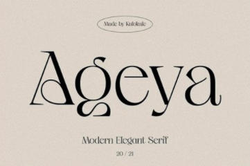 CM - Ageya - Modern Elegant Serif Font 6015366