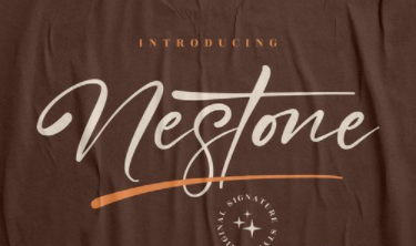 Nestone Signature Font