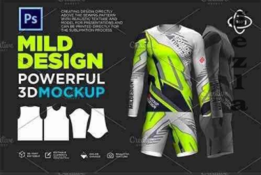 CreativeMarket - Goalkeeper Jersey - 3D Mockup 4816556