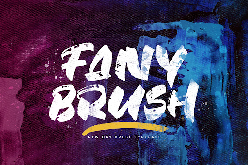 Fany Brush - Textured Brush Font RXAN284