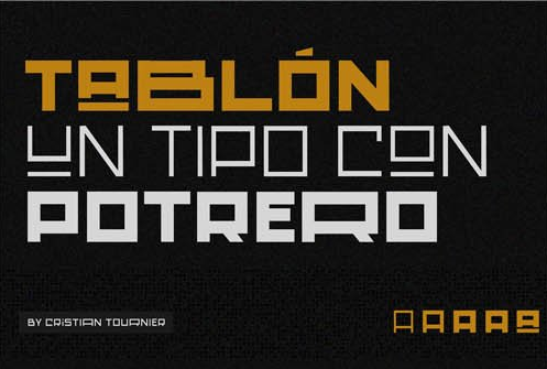 Tablon - Geometric Typeface