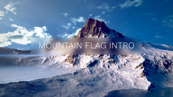 Videohive Mountain Flag Intro 33797074