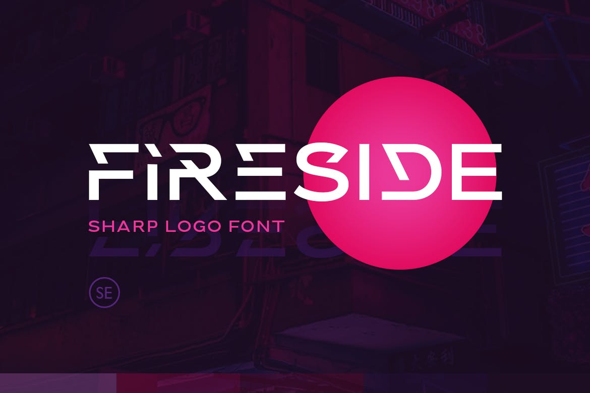 Fireside - Sharp Logo Font
