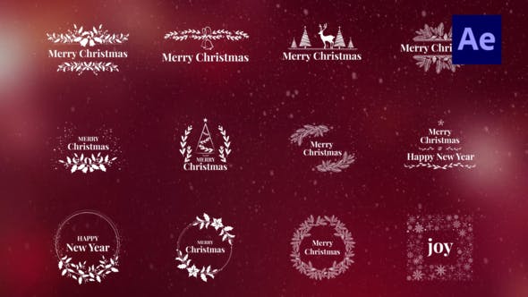 Videohive 12 Christmas Titles V_04 33950669