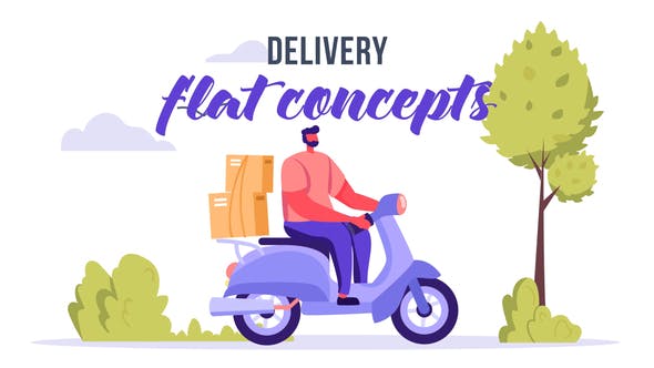 Videohive Delivery - Flat Concept 33639441