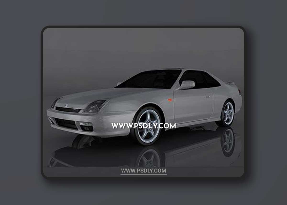 2000 Honda Prelude 3d model Model o175637