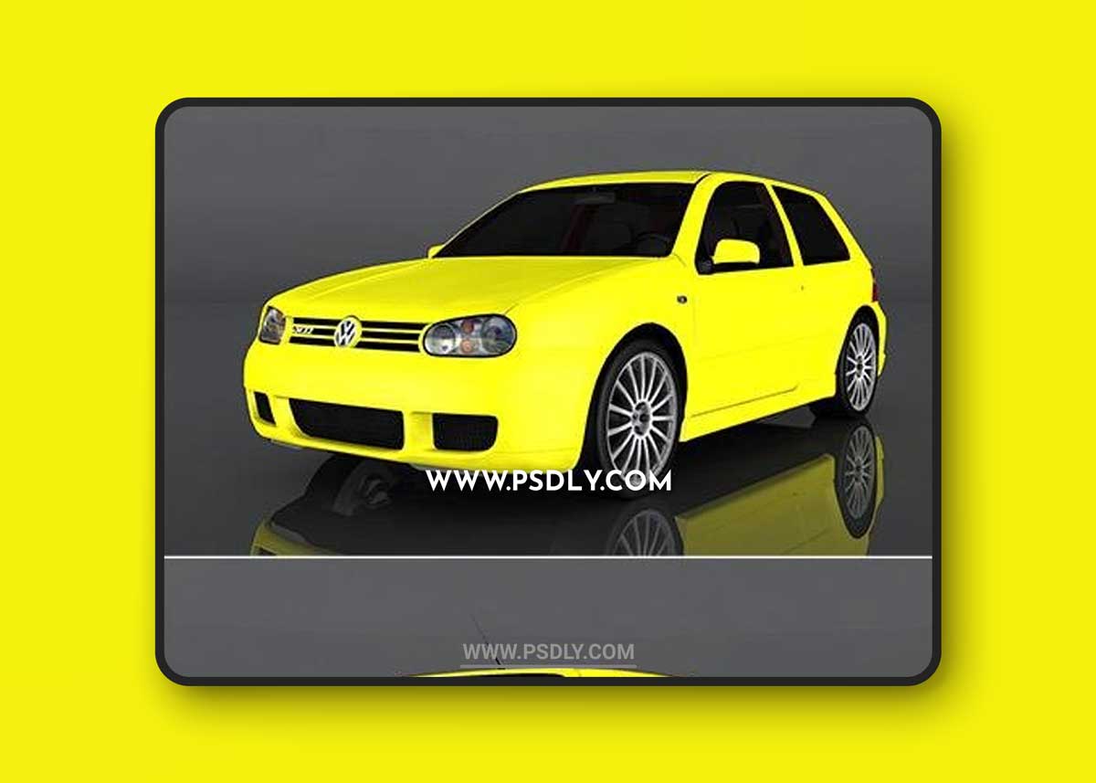 2003 Volkswagen Golf R32 3d model Model o175668