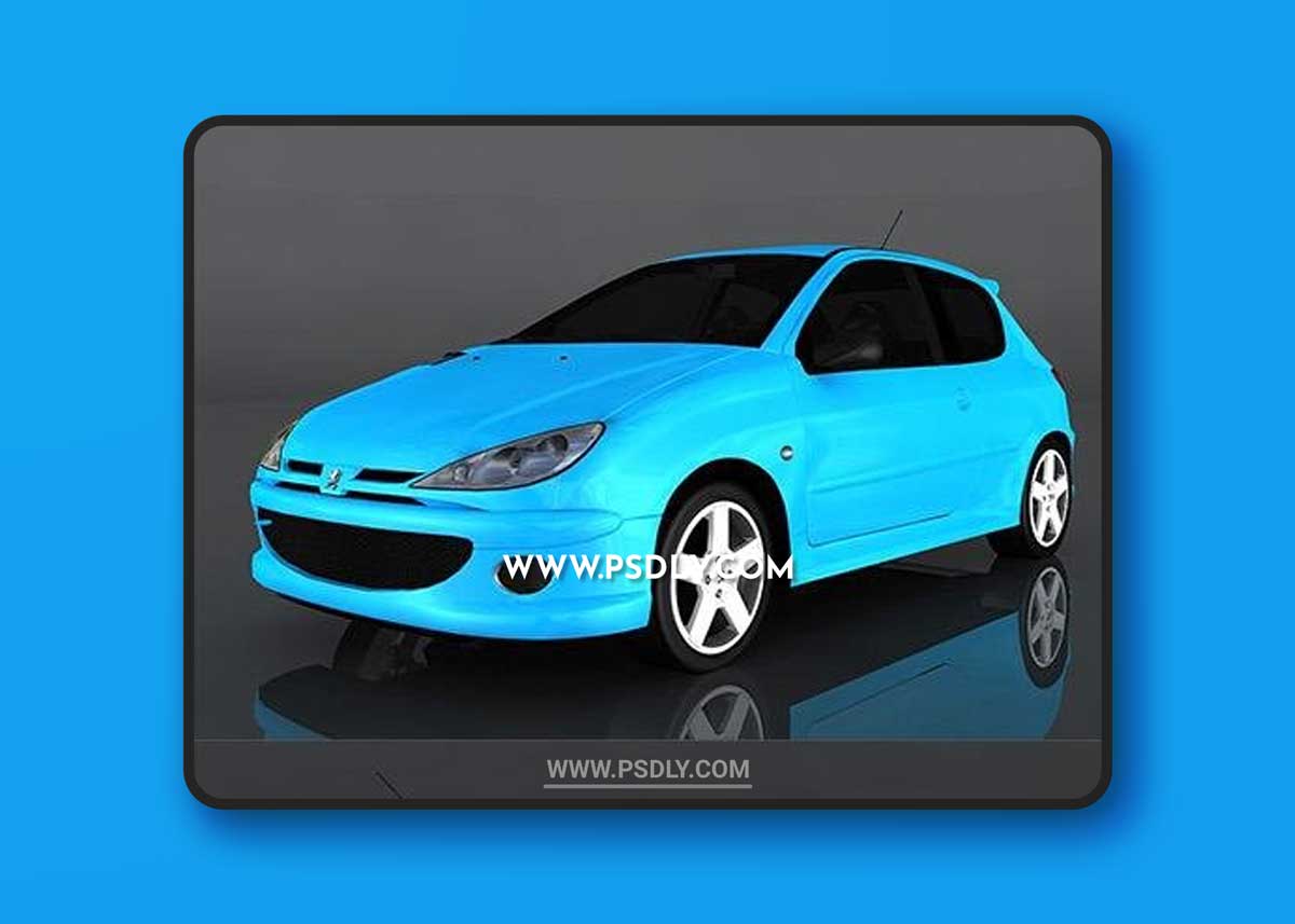 2004 Peugeot 206 RC 3d model Model o175679
