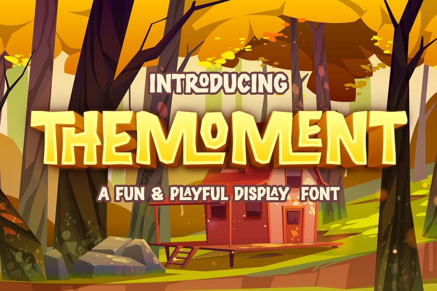 Themoment - Playful Display Font