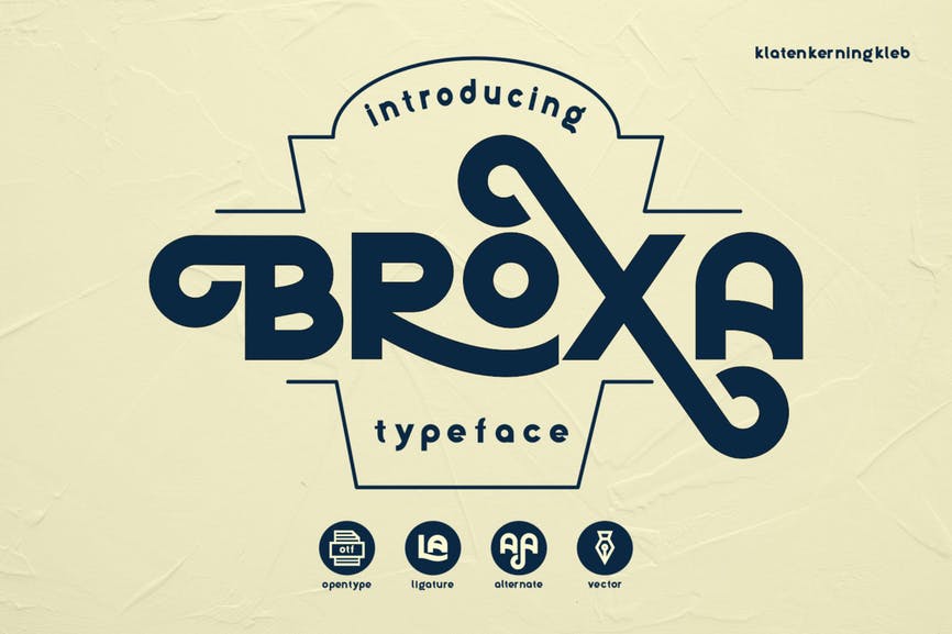 Broxa Decorative Font